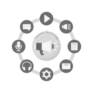 Marketing team developing a content strategy plan with topics and distribution channels. Content writer drafting an SEO-optimized blog post for a business website.