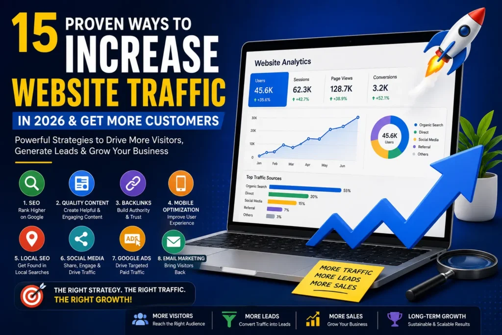 15 Proven Ways to Increase Website Traffic